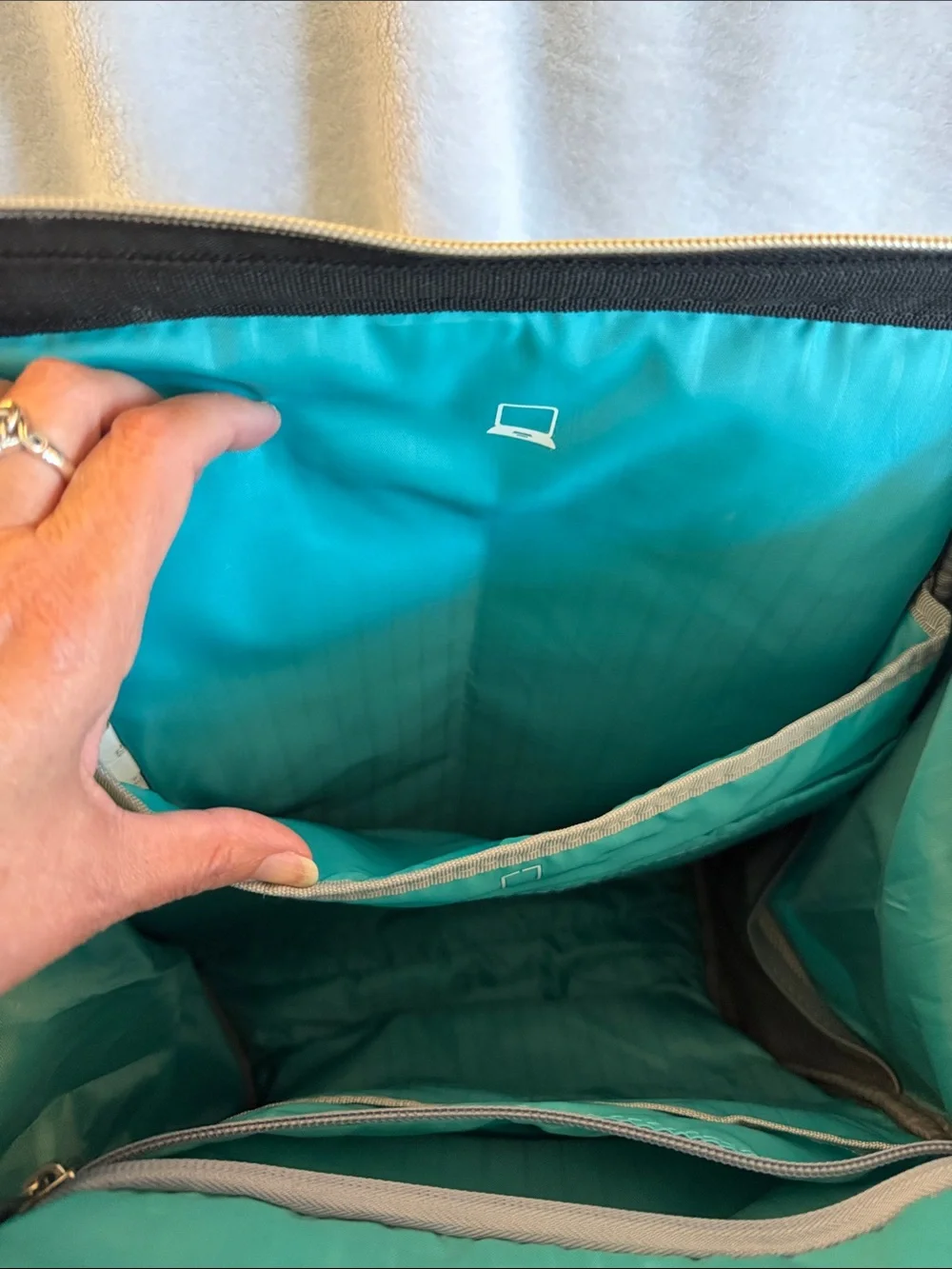 Black Backpack/ Laptop Tote - Versatile Travel & Work Bag